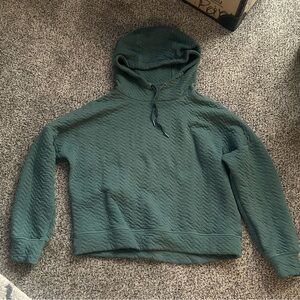 Green Quilted Women's Hoodie